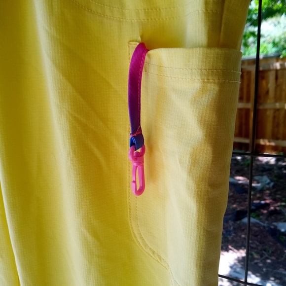 Yellow Mesh Pants - Picture 3 of 7